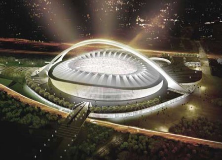 Image de synthèse du GFC Olympic Stadium